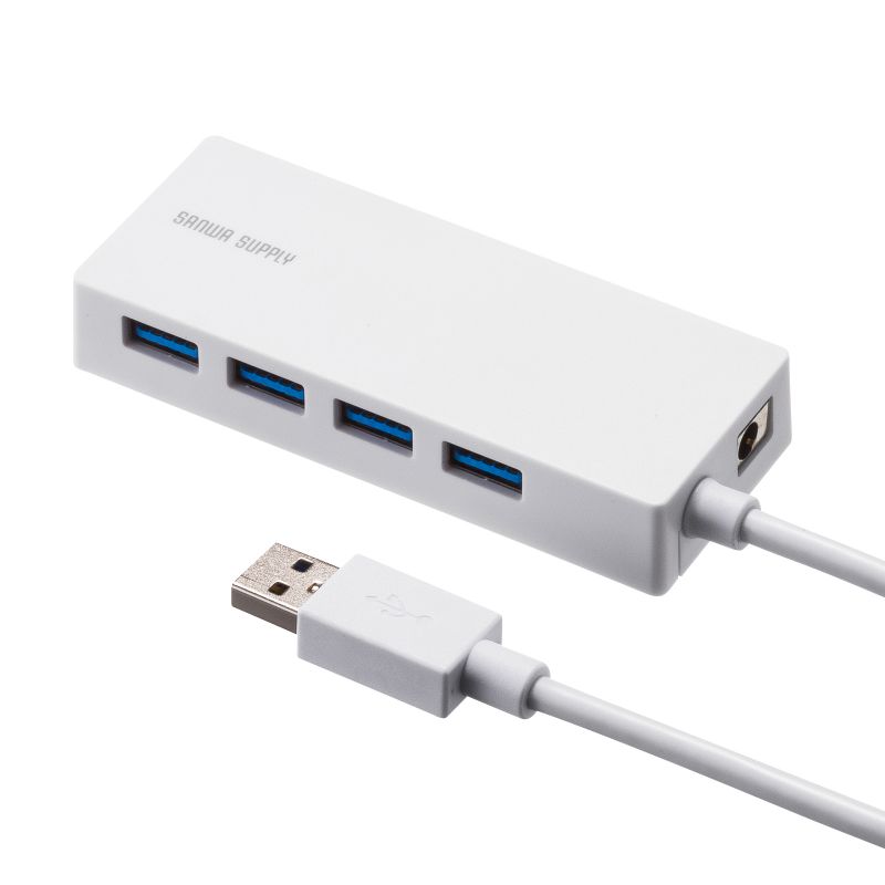 HDD接続対応 USB3.2 Gen1 4ポートハブ（USB-3HTV433W） | SANWA SUPPLY