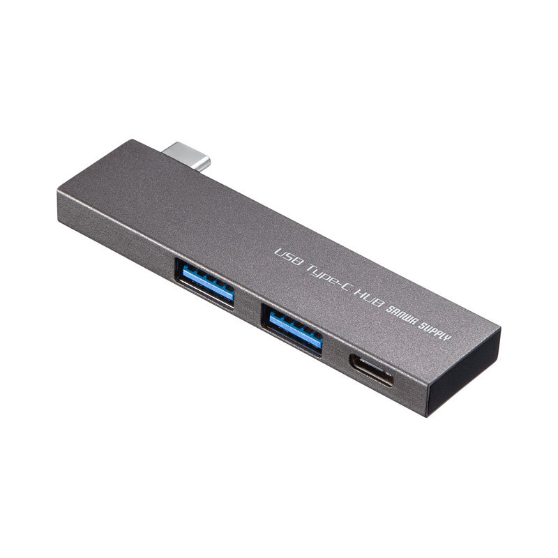 USB Type-C 3ポートスリムハブ（USB-3TCH22SN）｜sanwadirect