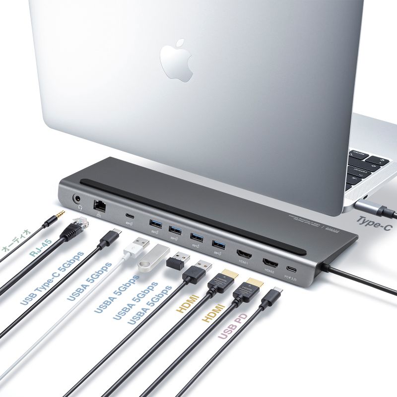 SANWA SUPPLY（サンワサプライ） USB Type-Cドッキングステーション 4K