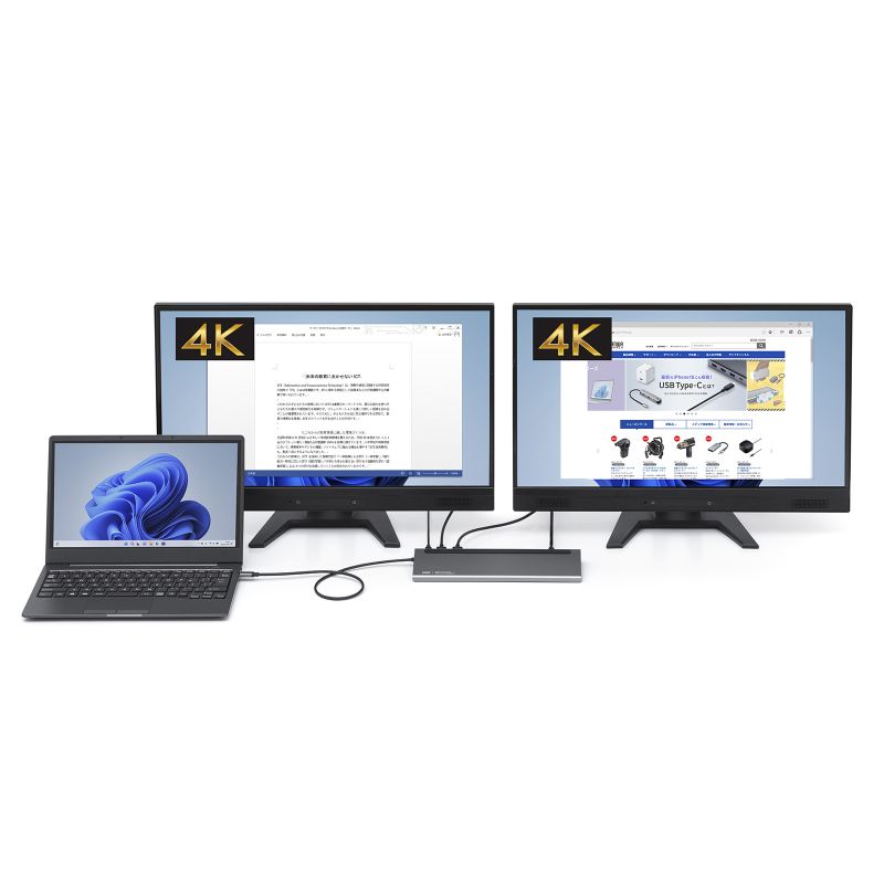 VAIO Type-C 4Kマルチモニター ドッキングステーション Type-C 4Kマルチモニタードッキングステーション (VJ8PRA3