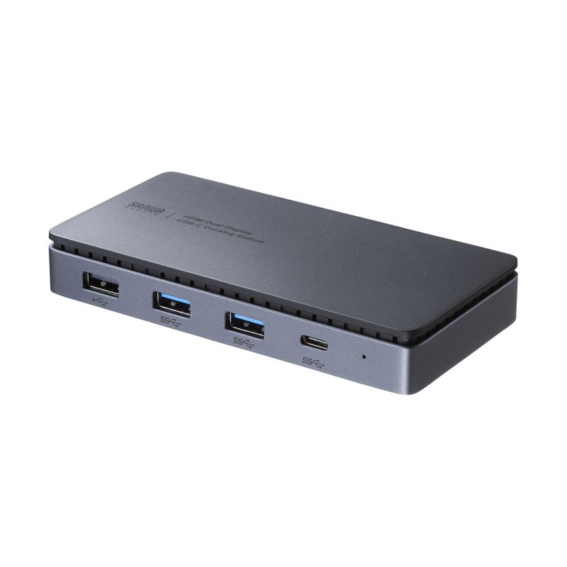 ドッキングステーション USB Type-C HDMI×2 LAN付  4K/60Hz PD100W対応 画面出力 PD充電 据え置き USB-CVDK15｜sanwadirect