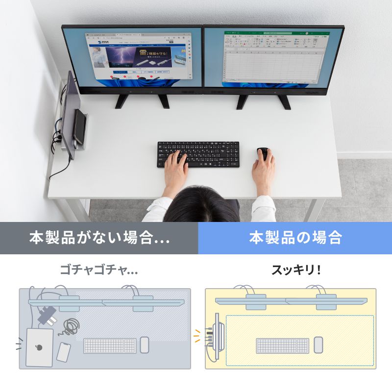 SANWA SUPPLY（サンワサプライ） ドッキングステーション Type-C接続 2