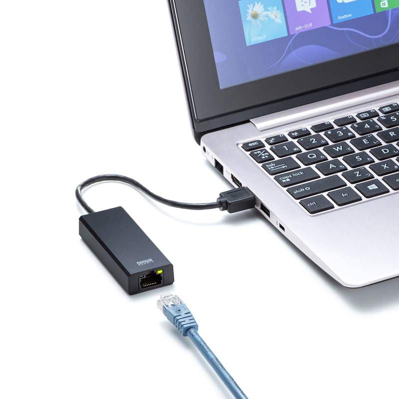 USB3.2-LAN変換アダプタ 2.5Gbps対応 USB-CVLAN5BK｜sanwadirect｜10