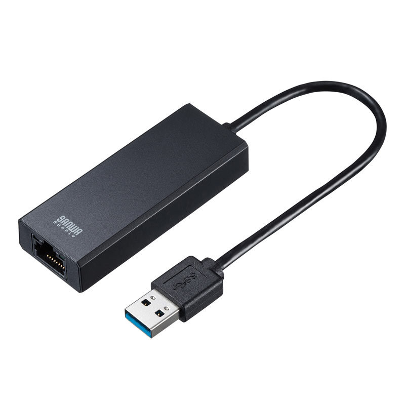USB3.2-LAN変換アダプタ 2.5Gbps対応 USB-CVLAN5BK｜sanwadirect