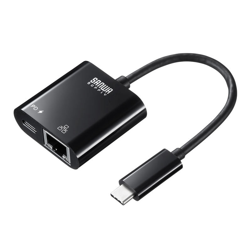 最新入荷 SALE 81%OFF USB3.2 TypeC-LAN変換アダプタ PD対応 ブラック USB-CVLAN7BK nanaokazaki.com nanaokazaki.com