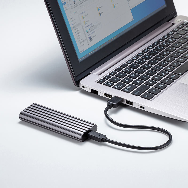 SANWA SUPPLY（サンワサプライ） M.2 PCIe/NVMe SSDケース USB-CVNVM1