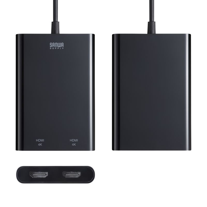 USB-CVU3HD6【USB-HDMIディスプレイアダプタ（4K×2画面出力