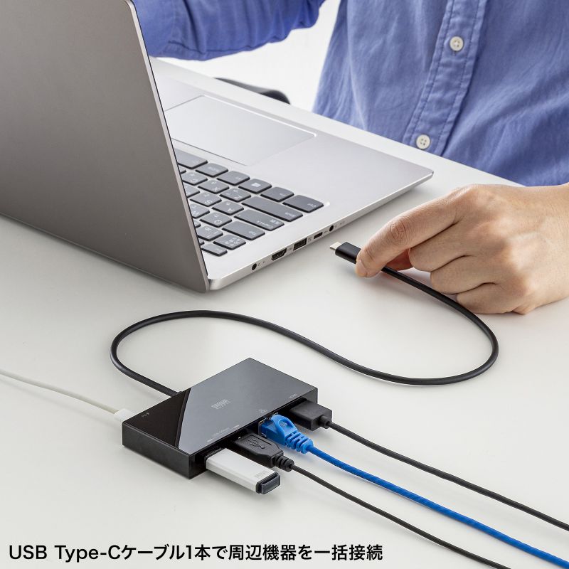 SANWA SUPPLY（サンワサプライ） ドッキングステーション Type-C 接続