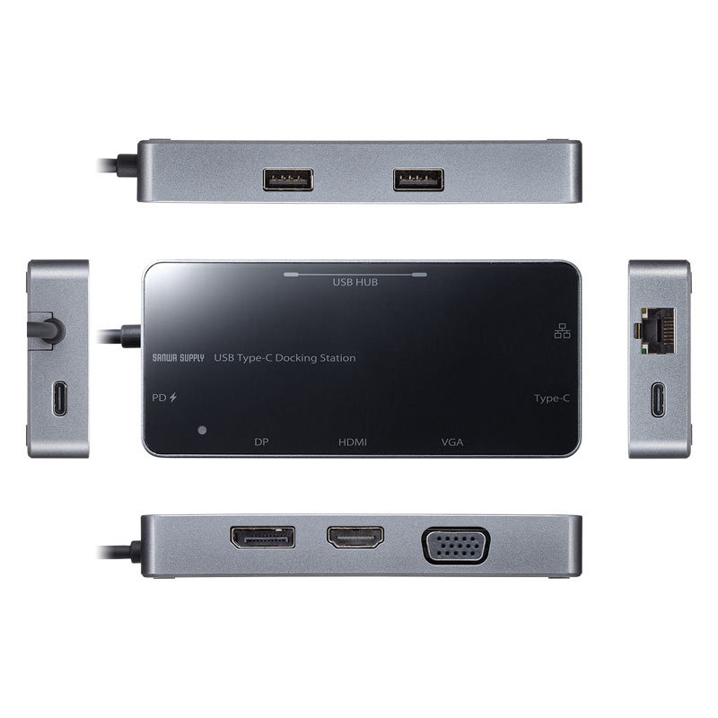 SANWA SUPPLY（サンワサプライ） USB Type-C ドッキングステーション