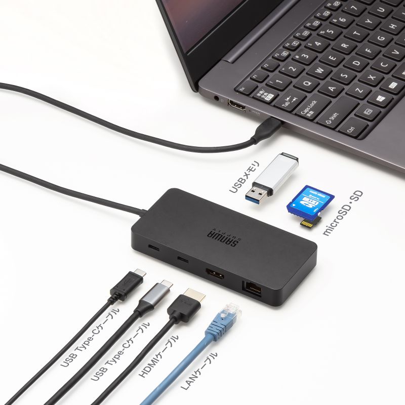 SANWA SUPPLY（サンワサプライ） ドッキングステーション USB Type-C