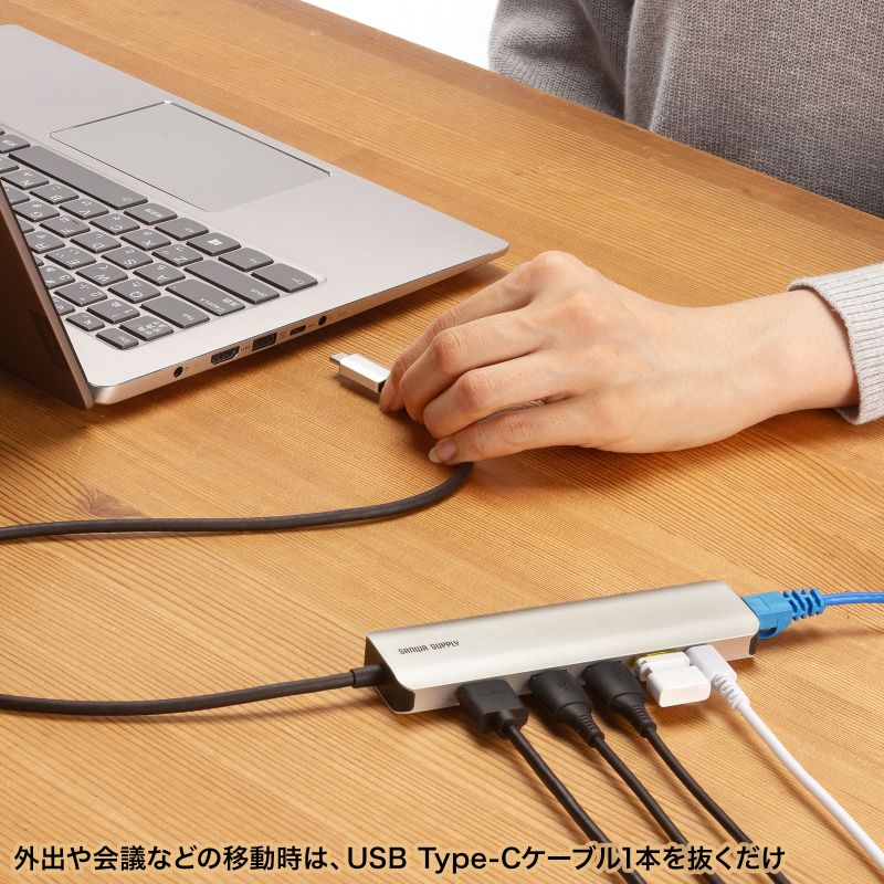SANWA SUPPLY（サンワサプライ） ドッキングステーション Type-C 接続