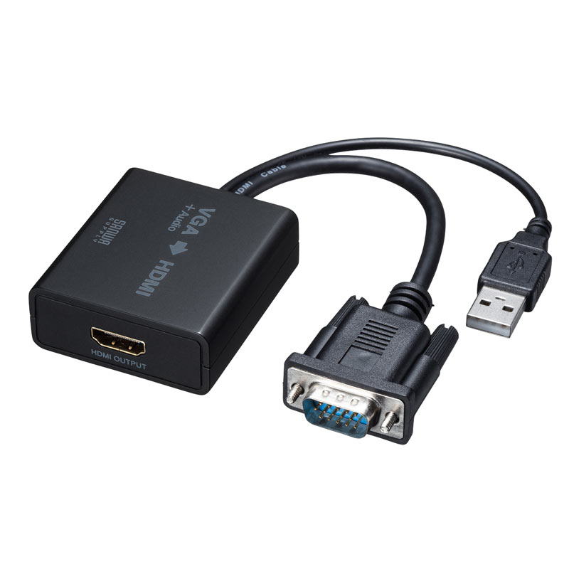 VGA信号HDMI変換コンバーター VGA-CVHD7｜sanwadirect