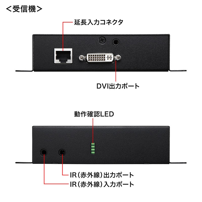 PoE対応DVIエクステンダー セットモデル（VGA-EXDVPOE）｜sanwadirect｜04