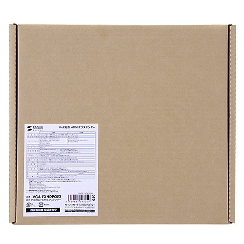 PoE対応 HDMIエクステンダー VGA-EXHDPOE2 Amazon | サンワサプライ PoE対応HDMIエクステンダー(セット