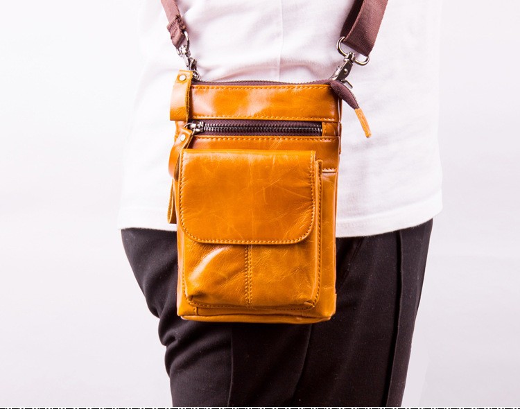 本革 ベルトポーチ ヒップバッグ スマホポーチ 斜めがけ 多機能 大容量
