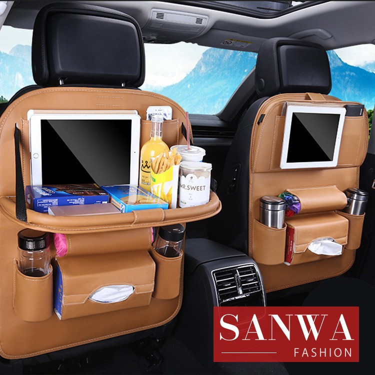 車収納 後部座席 シートバッグ シートポケット カー用品 車載 小物入れ マルチポケット 大容量 ホルダー 車用収納バッグ ティッシュケース 汎用 Carpocket045 Sanwa Fashion 通販 Yahoo ショッピング