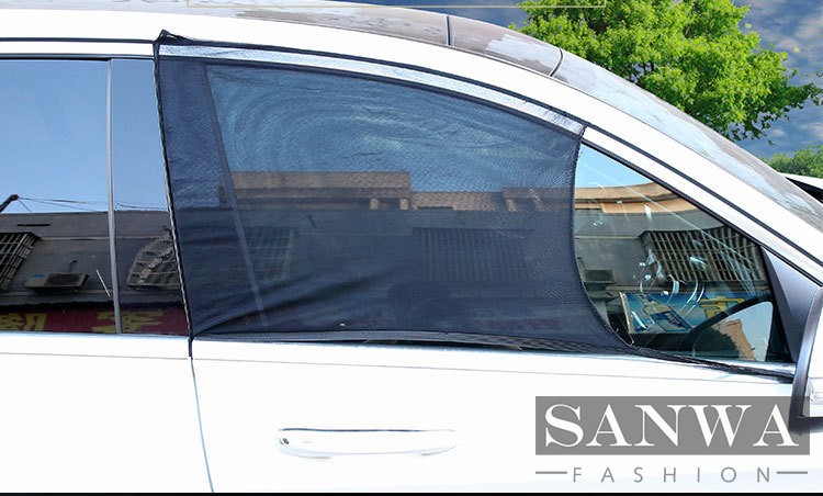 2点セット サンシェード 車窓日よけ UVカット 車窓網戸 ネット 網戸 防虫ネット 蚊帳 虫よけ 換気 ウインドーネット カーサンシェード 車中泊 遮光 紫外線対策