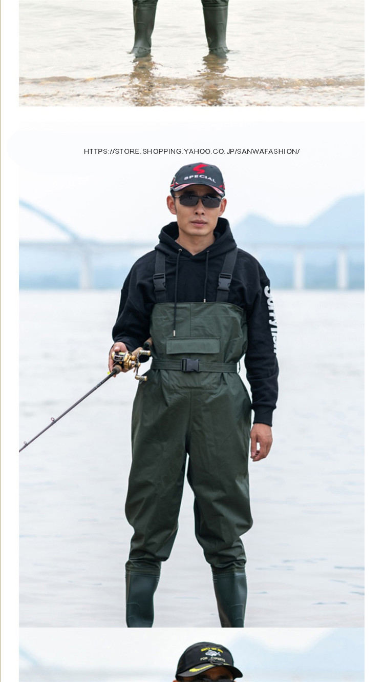 ウェーダー 連体服 耐磨耗 水陸両用スーツ 釣り用スーツ 渓流釣り 防水