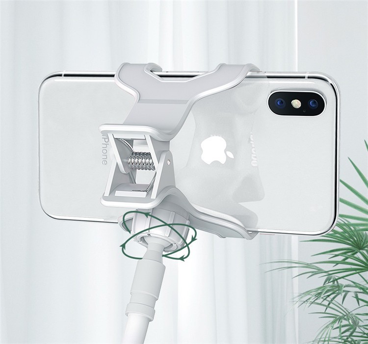 スマホスタンド スマホホルダー 360°自由回転 フレキシブルアーム 卓上