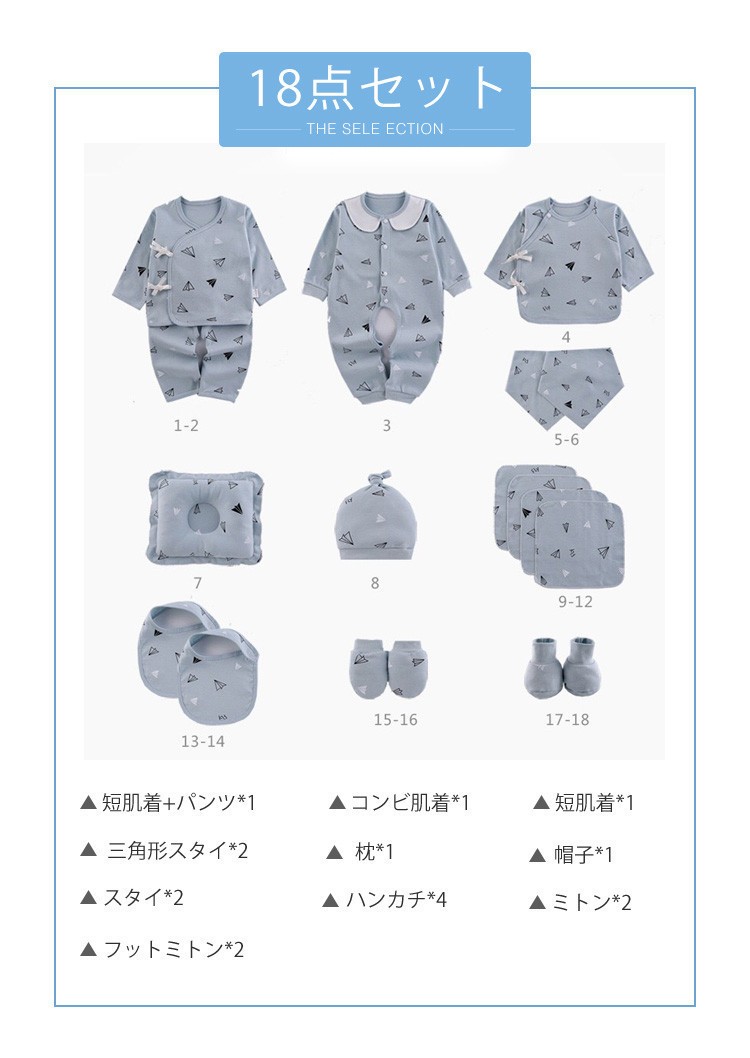 流行に 18 22枚セット 新生児肌着セット 敏感肌 ベビー服 ギフト ベビー用品 コンビ肌着 帽子 ミトン ハンカチ スタイなど 出産準備 出産祝い 驚きの安さ Kwsrbd Com