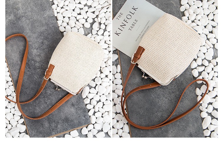 かごバッグ レディース ショルダーバッグ 斜めがけ 麦わらバッグ