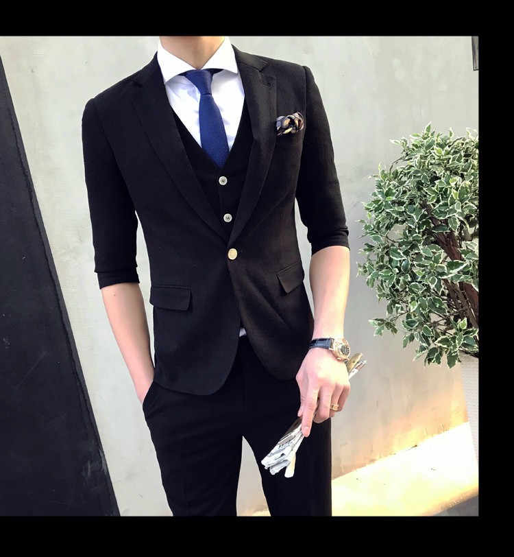 セットアップ メンズ スーツ フォーマル スリーピース スリム ワンボタン 無地 韓国風 テーラード ビジネススーツ スラックス 通勤 結婚式 紳士服  :menssuitset006:sanwa fashion - 通販 - Yahoo!ショッピング