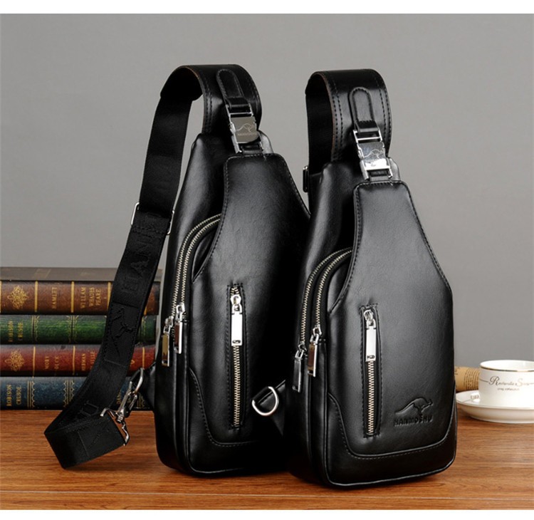 ボディバッグ メンズ 本革 2way 縦型 斜め掛け ショルダーバッグ