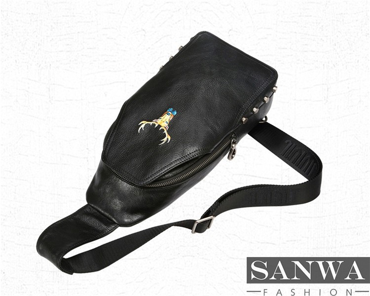 ボディバッグ メンズ 本革 2way 縦型 斜め掛け ショルダーバッグ