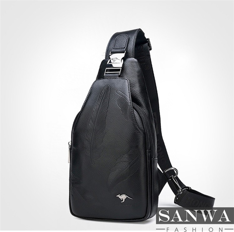 ボディバッグ メンズ 本革 2way 縦型 斜め掛け ショルダーバッグ