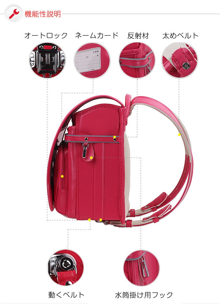 ランドセル キッズ 子供 A4対応 大容量 型落ち PU 通気 撥水 耐久 上質