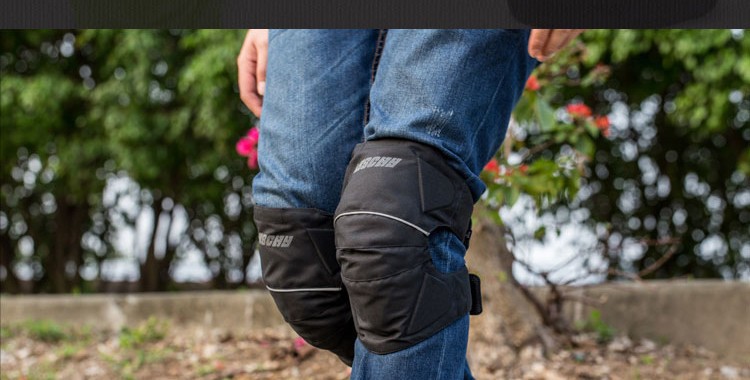 ナイロン バイクプロテクター 膝 プロテクター 2点セット 膝当て