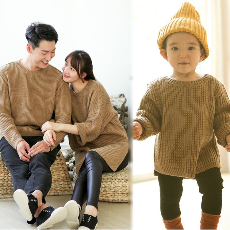 キッズ セーター　ニット 親子お揃い 秋冬　ペアルック 親子服　家族お揃い　キッズペアルック メンズ　レディース　パパ　ママ