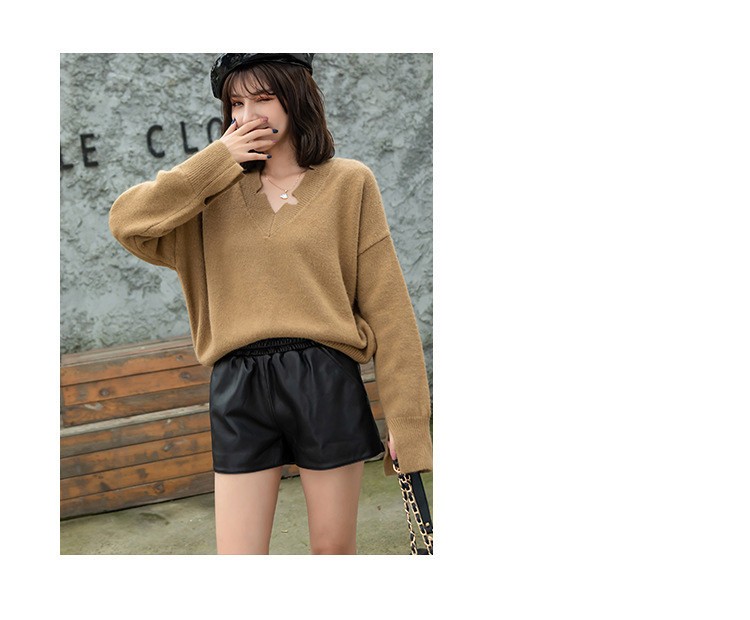 【関税込み】OUR LEGACY ブラック Tamarama ショートパンツ レディース ショートパンツ 革パン 合わせやすい ゆったり 本革
