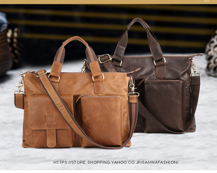 ハンドバッグ トートバッグ メンズ 本革 2way 手提げバッグ ショルダー