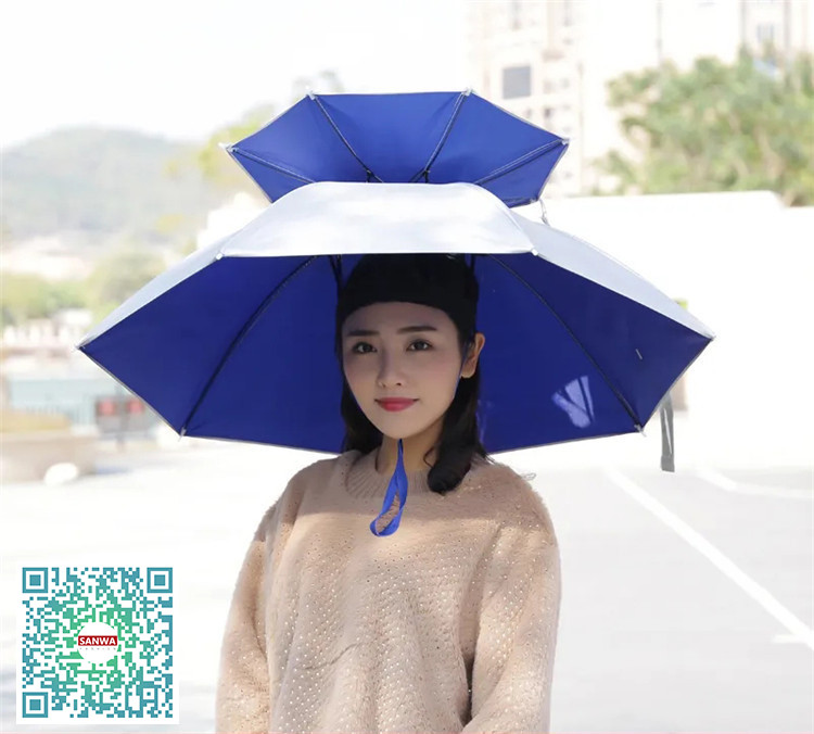 おまけ付！傘帽子 かぶる傘 日傘 釣り 釣傘 レインハット ハンズ