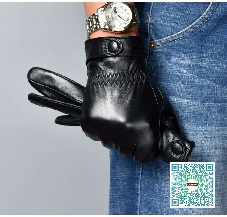 羊革 スマホ対応可能 本革手袋　メンズ　グローブ　レザーグローブ　レザー手袋　裏起毛 glove　バイク手袋　バイクグローブ　レーシンググローブ