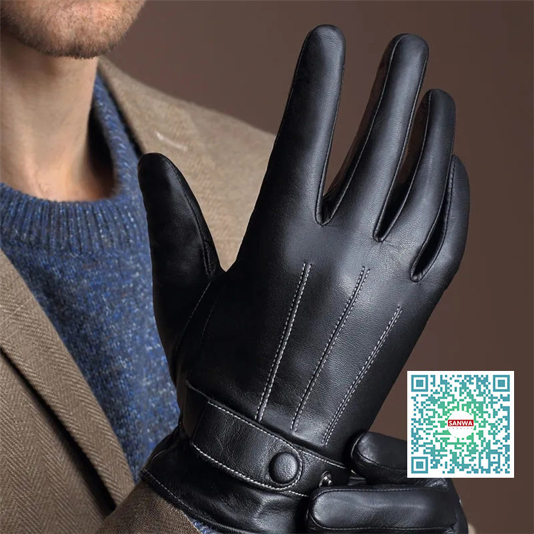 山羊革 スマホ対応可能 本革手袋　メンズ　グローブ　レザーグローブ　レザー手袋　裏起毛 glove　バイク手袋　バイクグローブ　レーシンググローブ