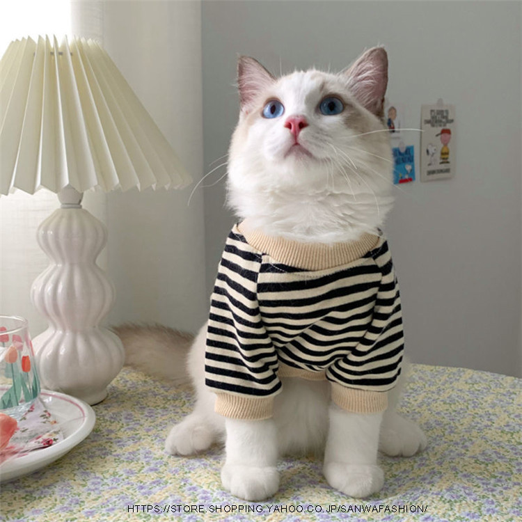 ペット用ウェア ペット用品 猫洋服 猫服 ワンチャン ロンパース 着ぐるみ 袖付き トレーナー カワイイ ドッグウェア カジュアル 小型猫 猫 お出掛け