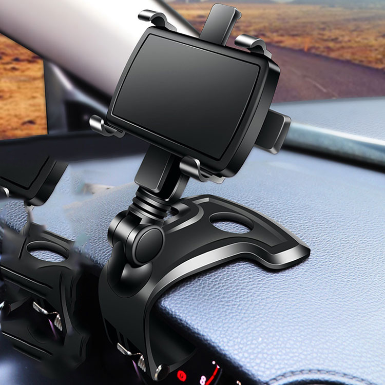 スマホ 車載ホルダー iPhoneAndroid Galaxy スマホホルダー 車載 スマートフォン  クリップ式  携帯 ホルダー スマホスタンド 車 固定 ハンズフリー
