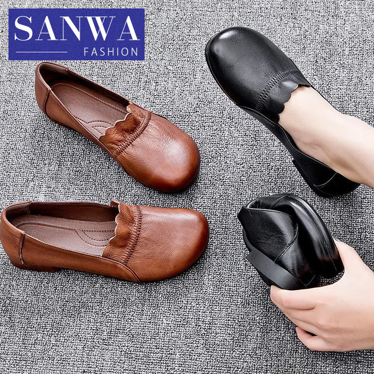 パンプス レディース革靴 女性 フラット 春夏秋冬 オールシーズン 本革 疲れない 履きやすい 革靴 シューズ 歩きやすい 婦人靴 Y21 Wmszpdpx174 Sanwa Fashion 通販 Yahoo ショッピング