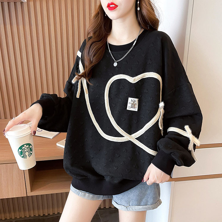 トレーナー レディース 長袖 秋 トップス スウェット Tシャツ プルオーバー ゆったり ハット柄 可愛 デザイン ラウンドネック カジ ュアル 秋服 秋コーデ