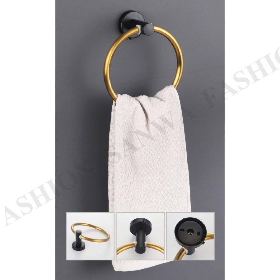 タオルハンガー タオル掛け タオルリング ゴールドカラー シルバー