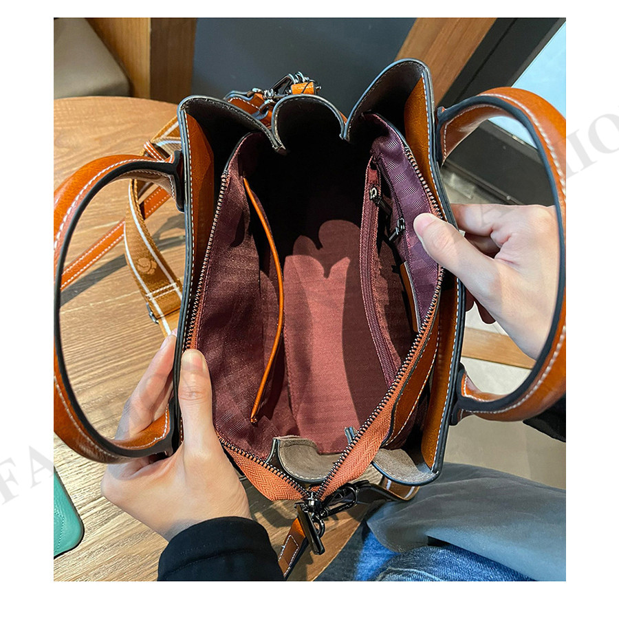 レディース ハンドバッグ 大小 本革バッグ レザー 上品 高級感