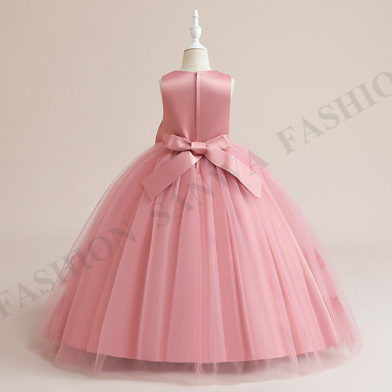 子供ドレス 発表会 結婚式 ピアノ コンクール 女の子 ドレス キッズドレス パーティドレス 撮影 入学式 卒業式 ピンク 120-170CM |  | 04