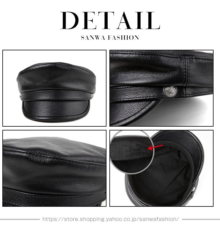 野球帽 ワークキャップ 本革 レザー LEATHER キャスケット 帽子 メンズ