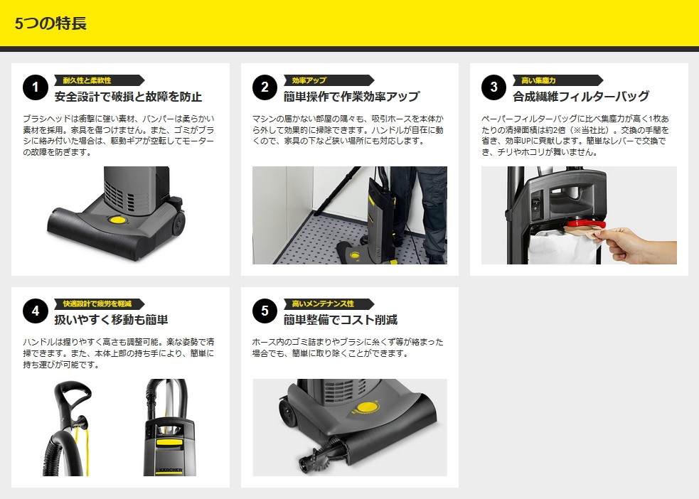 ケルヒャー CV30/1 業務用 アップライト型 バキュームクリーナー ＋