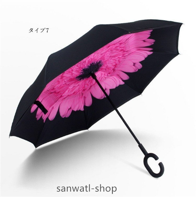 低価格の 送料無料 逆さ傘 傘 晴雨兼用 さかさ傘 さかさかさ さかさま傘 レディース メンズ 日焼け対策 UVカット 逆向き 逆さまの傘 長