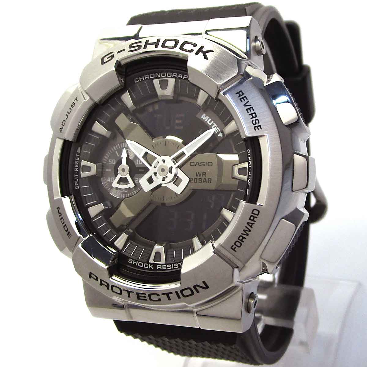 カシオ G-SHOCK GM-110-1AJF デジアナ 110系 メタルベゼル 中古