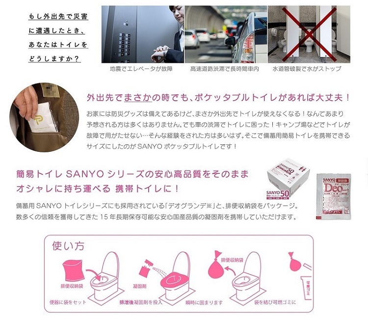 ポケッタブルトイレ製品内容詳細