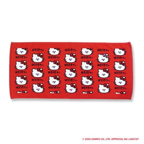 sanrio サンリオおえかきさん フェイスタオル ヘッダー付き 34